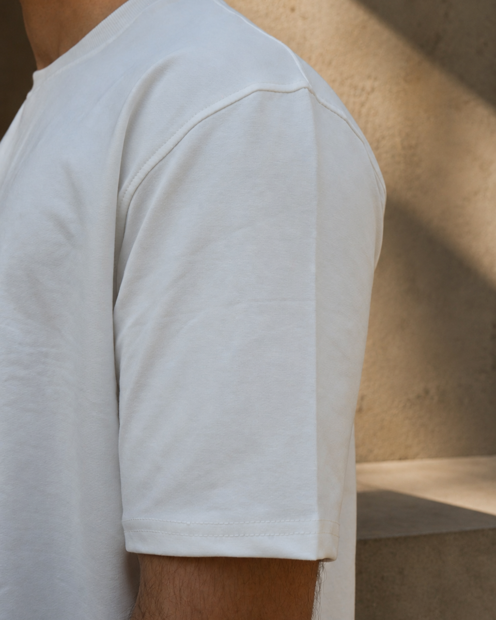 VELEN Boxy Cropped Tee — White